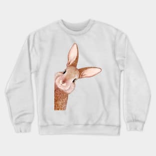 Peeping Rabbit Crewneck Sweatshirt